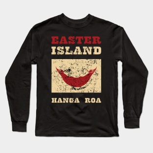 Flag of Easter Island Long Sleeve T-Shirt